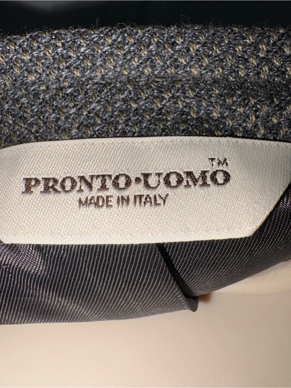 Pronto Uomo Charcoal Textured Blazer